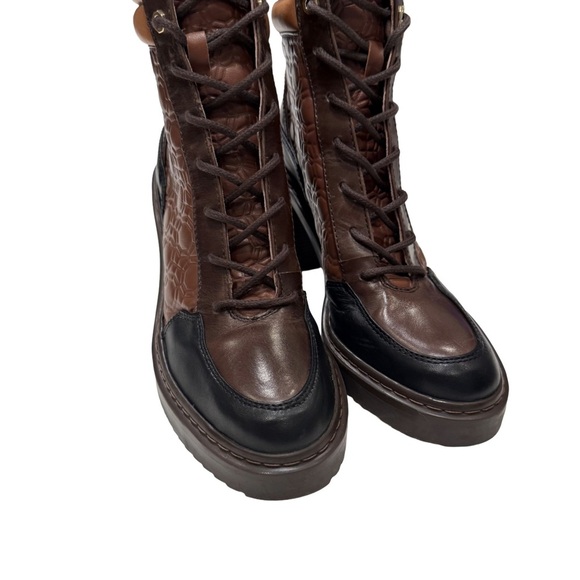 Louise et Cie Leather Boots “ VAMBA” Lace Up Womens 8.5 NEW - Picture 2 of 15